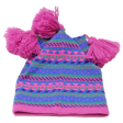 Bobble Girls Beanie Pink Fair Isle For Sale