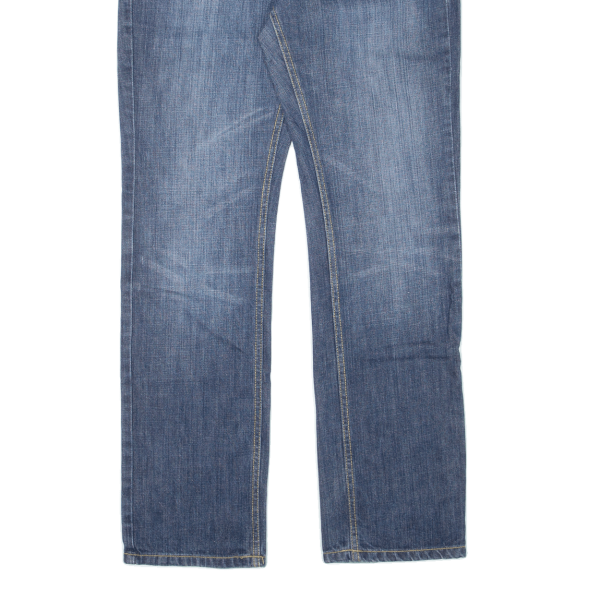 TEDDY S Womens Jeans Blue Regular Straight Stone Wash W30 L32 Online Sale