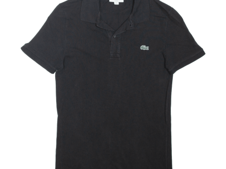 LACOSTE Mens Polo Shirt Black XS Discount