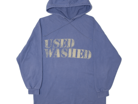 Used Washed Womens Blue Hoodie M Sale