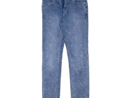 LEVI S 512 Jeans Boys Blue Slim Tapered Acid Wash W26 L30 For Sale