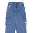 KARL KANI Cargo Style Womens Jeans Blue Relaxed Tapered W28 L29 Hot on Sale