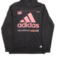 ADIDAS Boys Black Hoodie 15-16Y on Sale