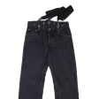 CHET ROCK Mens Jeans Black Regular Straight W32 L33 Sale