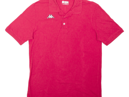 KAPPA Mens Polo Shirt Red L Online Hot Sale