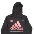 ADIDAS Boys Black Hoodie 15-16Y on Sale