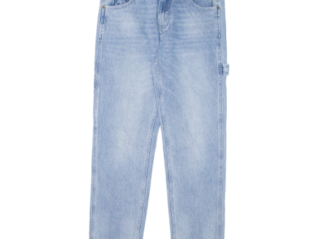 ALL ACCESS Carpenter Girls Jeans Blue Relaxed Tapered Stone Wash W30 L27 Online Hot Sale