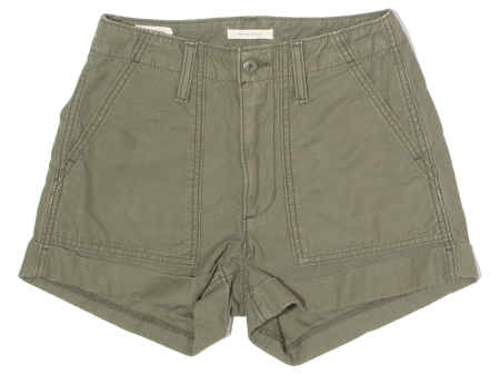 LEVI S Ribcage BIG E Womens Chino Shorts Green Slim S W28 Online