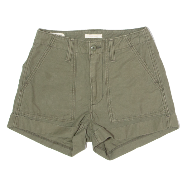 LEVI S Ribcage BIG E Womens Chino Shorts Green Slim S W28 Online