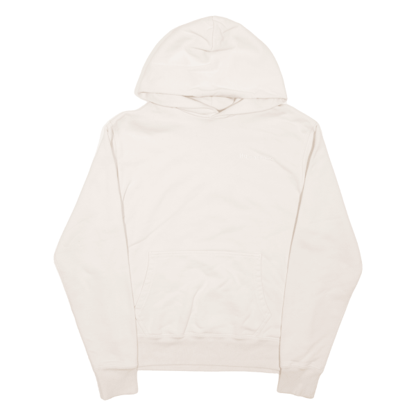 ADIDAS Womens Cream Hoodie M Fashion