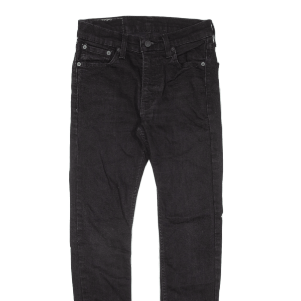 LEVI S 519 Hi-Ball Womens Jeans Black Slim Skinny W26 L27 Online now