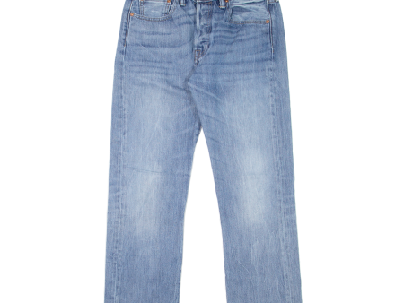 LEVI S 501 Jeans Mens Blue Regular Straight Stone Wash W30 L26 Hot on Sale