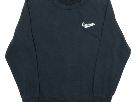 CONVERSE Mens Sweatshirt Black M on Sale