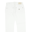 ARMANI JEANS Womens Jeans White Regular Straight W32 L30 Supply