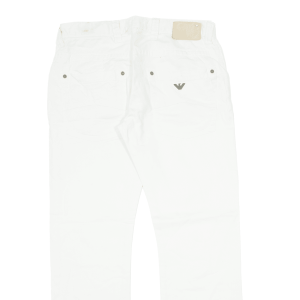 ARMANI JEANS Womens Jeans White Regular Straight W32 L30 Supply