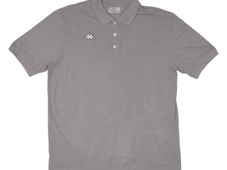 KAPPA Mens Polo Shirt Grey XL on Sale