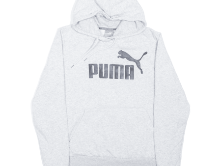 PUMA Womens Grey Hoodie UK 16 For Cheap