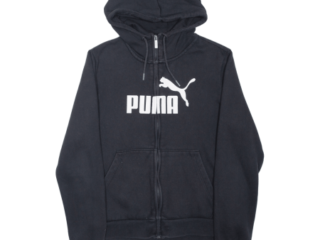 PUMA Boys Black Hoodie Full Zip 12Y on Sale