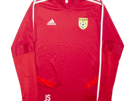 ADIDAS Fc Aesch Mens Sweatshirt Red M on Sale