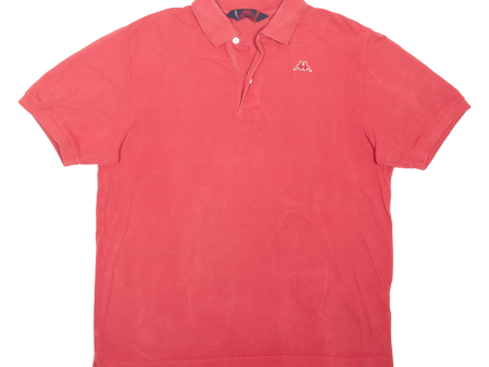 KAPPA Mens Polo Shirt Red M Sale