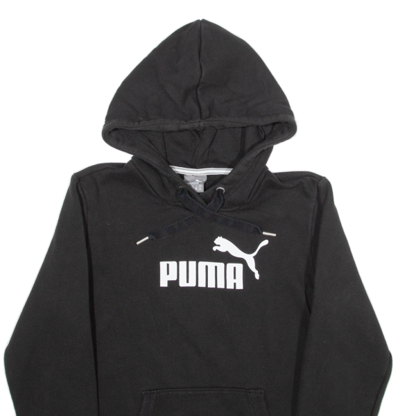 PUMA Womens Black Hoodie UK 10 Online Hot Sale