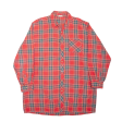 BREMO Mens Shirt Red Check Long Sleeve XL Supply