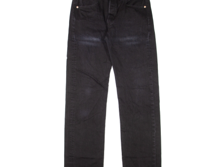 LEVI S 501 Jeans Mens Black Regular Straight W33 L34 For Sale