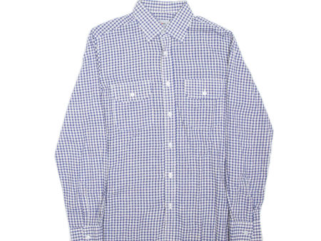 ANTHONY Mens Shirt Blue Check Long Sleeve S Online