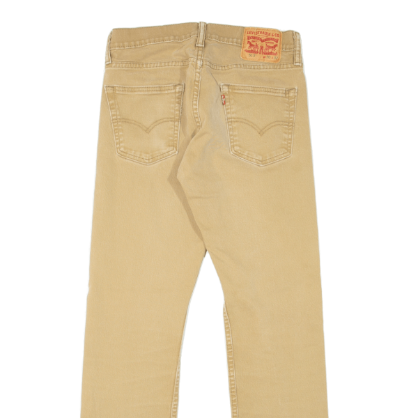 LEVI S 513 Jeans Mens Beige Slim Straight W30 L32 Hot on Sale