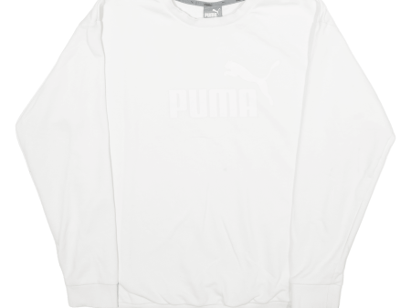 PUMA Womens Sweatshirt White UK 10 Online now