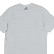 ADIDAS Mens T-Shirt Grey M Fashion