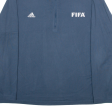 ADIDAS FIFA Mens Sweatshirt Blue 1 4 Zip 2XL Online