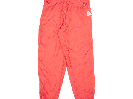 WHAT SPORT Womens Track Pants Red 90s Tapered UK 12 W24 L30 on Sale