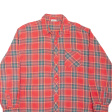 BREMO Mens Shirt Red Check Long Sleeve XL Supply