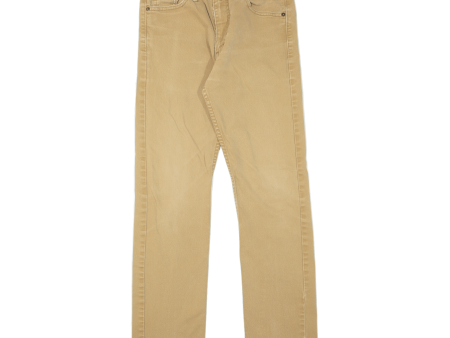 LEVI S 513 Jeans Mens Beige Slim Straight W30 L32 Hot on Sale