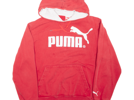 PUMA Mens Red Hoodie L Hot on Sale