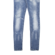 PHILIPP PLEIN Altered Distressed Womens Jeans Blue Slim Skinny W28 L31 Online Sale