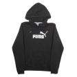 PUMA Womens Black Hoodie UK 10 Online Hot Sale