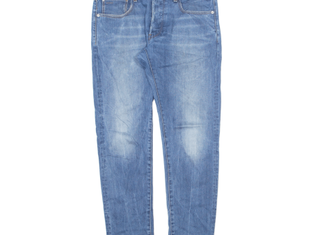 G-STAR RAW 3310 Mens Jeans Blue Slim Tapered Stone Wash W32 L32 Online Hot Sale