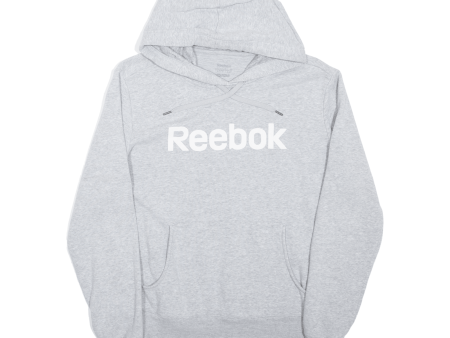 REEBOK Boys Grey Hoodie L Supply