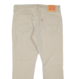 LEVI S 511 Jeans Mens Beige Slim Straight W34 L25 Online now