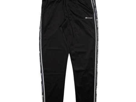 CHAMPION Mens Track Pants Black Tapered L W32 L30 on Sale