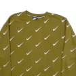 NIKE Mens Sweatshirt Green XS on Sale