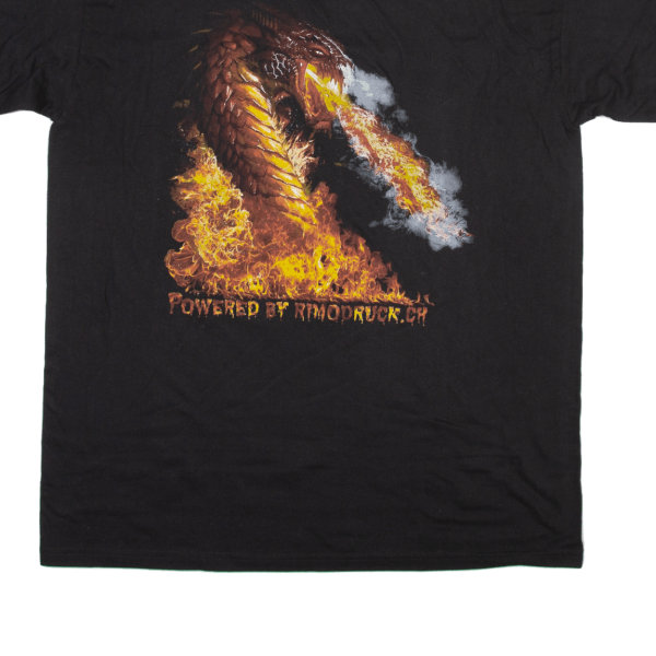 B&C COLLECTION Dragon Mens T-Shirt Black XL For Sale