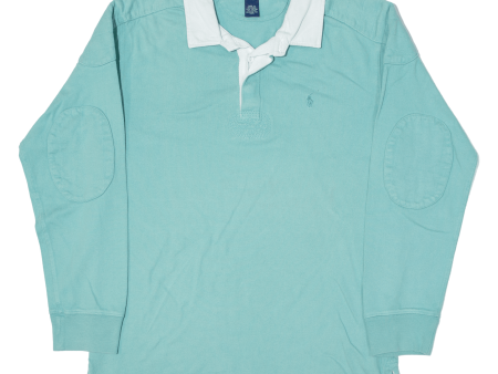 POLO RALPH LAUREN Mens Polo Shirt Green Long Sleeve XL Online Sale