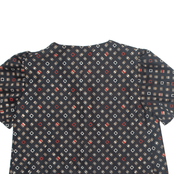 Womens Printed Blouse Black Geometric M Supply