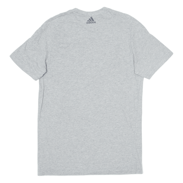 ADIDAS Mens T-Shirt Grey M Fashion