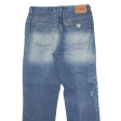 GUESS Jeans Blue Denim Classic Straight Stone Wash Mens W32 L29 For Cheap