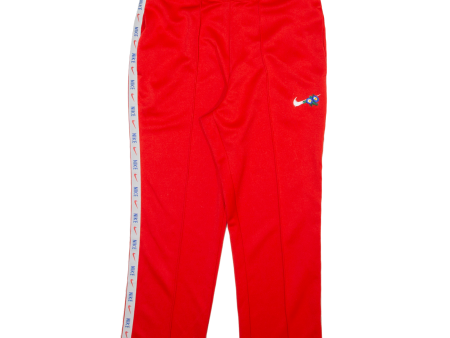 NIKE Womens Track Pants Red Straight M W30 L24 Cheap