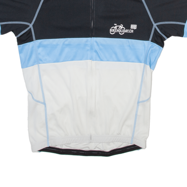 89 SPORTS Cycling Full Zip Mens Jersey White L Fashion